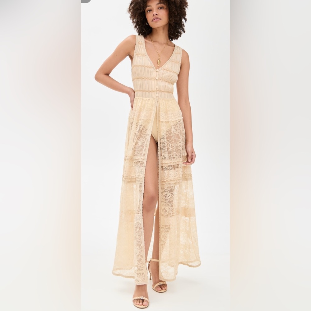 NWT Free People Women's Sweet Saloon Sleeveless Maxi Dress
